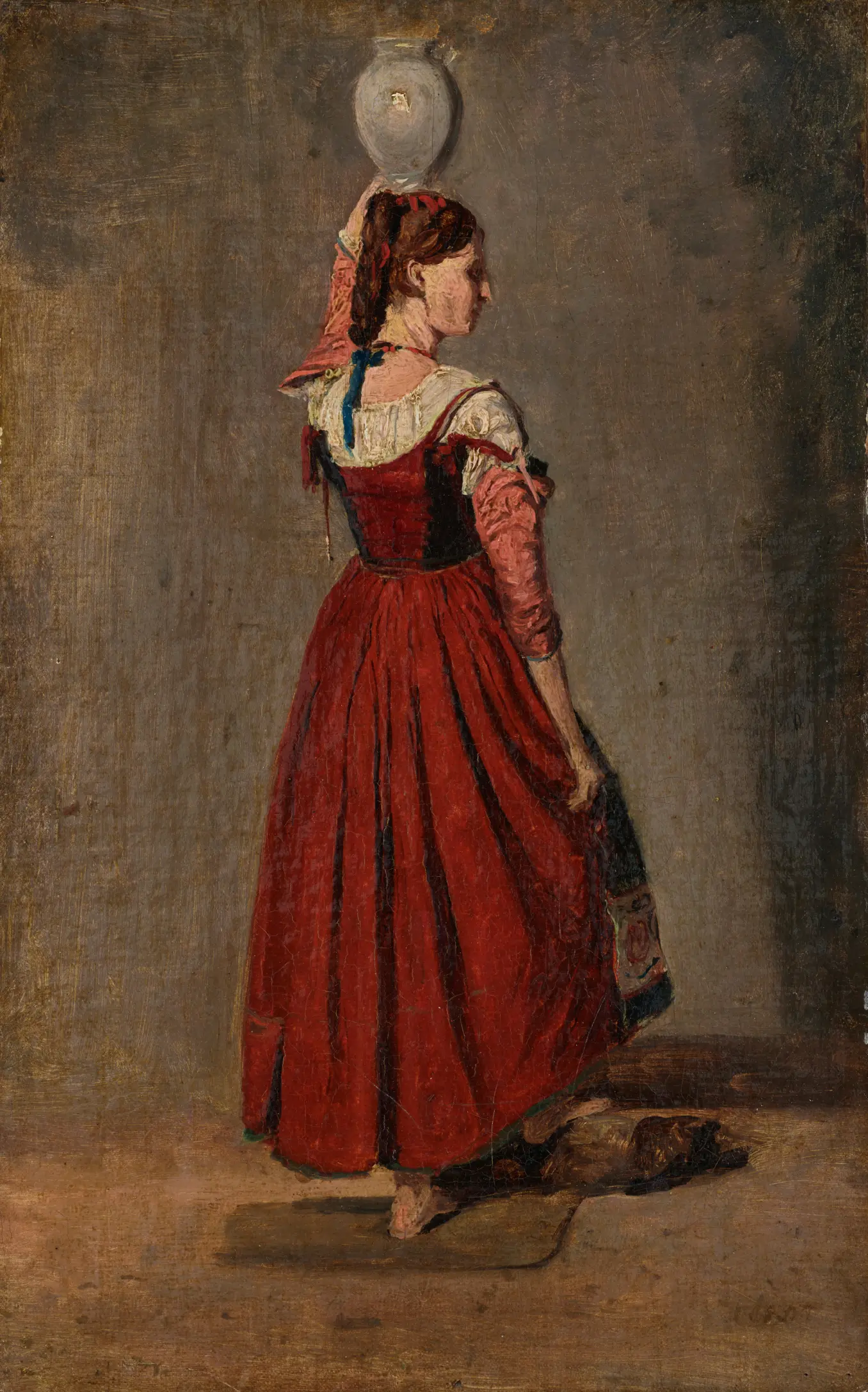 カミーユ・コロー《イタリアの女》1826–28年