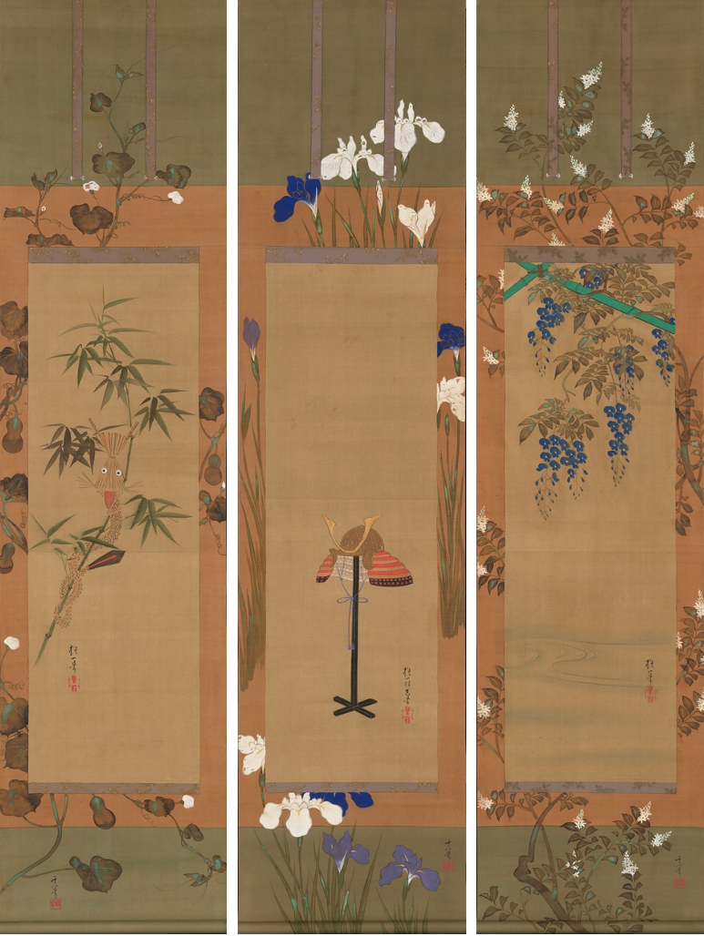 SAKAI Hoitsu / SUZUKI Kiitsu, Summer, from the Twelve Months, Edo period, 19th century